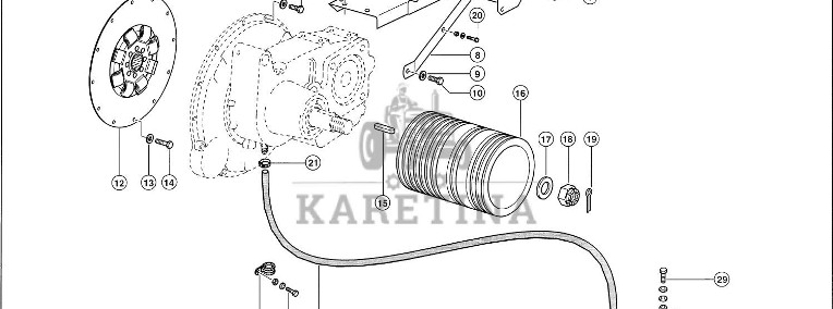 Claas Lexion 600 KOŁO ODBIORU NAPĘDU 0007686590 (Napęd zdawczy silnika)-1