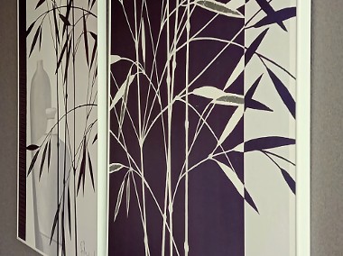 Dwa obrazy Franz Heigl Szepczący bambus III i IV-2