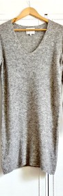 Wełniana sukienka szara Second Female M 38 wełna moher ciepła sweter-3