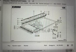 Claas Dominator 130-150 rama podsiewacza , podłoga trans. claas Avero , Dominator 48 , 58 , 68 , 78