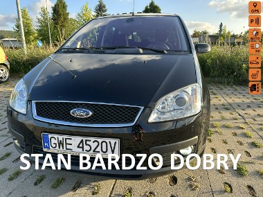 Ford C-MAX I Ghia, 2,0d, parktronik, klimatronic, nawigacja, ksenony, św. dzienne-1