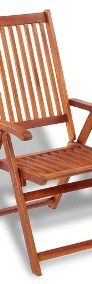 vidaXL Składane krzesła ogrodowe, 2 szt., lita akacja, brązowe 41820-3