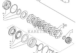 New Holland T6070 Tarcza 119mm id x 180mm od x 15mm thk 5144582