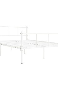 vidaXL Rama łóżka, biała, metalowa, 140 x 200 cm284632-2