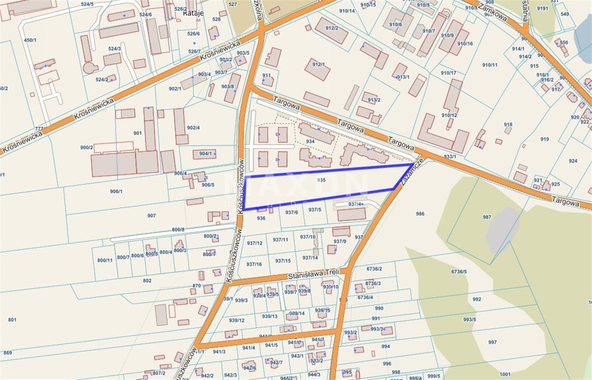 ?Gostynin - teren pod zabudowę wielorodzinną z WZ? - Widok 3