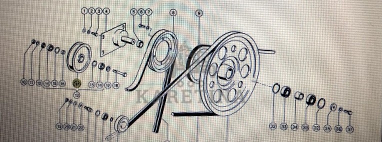 Rolka napinacza Claas Mega 370-340 Nr katalogowy 000 603 034 1-1