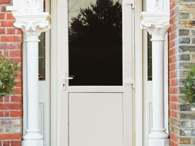 nowe PCV drzwi 100x200 wzmacniane w kolorze białym-1