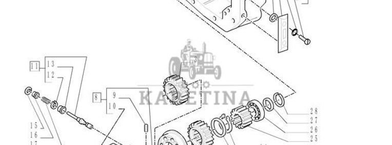 New Holland T6010 Kolo zebate napedz 5197561-1