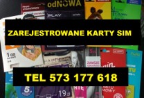 Warszawa ZAREJESTROWANE KARTY SIM startery telefoniczne prepaid aktywne SIM