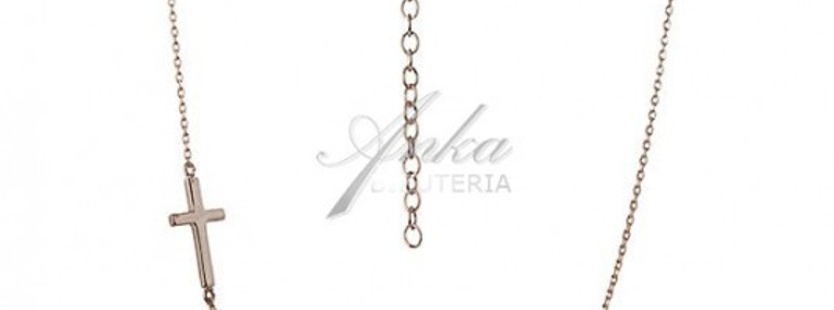 Biżuteria srebrna: Naszyjnik srebrny pozłacany  90 cm-1