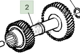 John Deere 6820 6920 6920S Koło Zębate Podwójne CZĘŚCI L156672