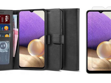  Etui Wallet 2 + szkło do Samsung Galaxy A32 5G-1