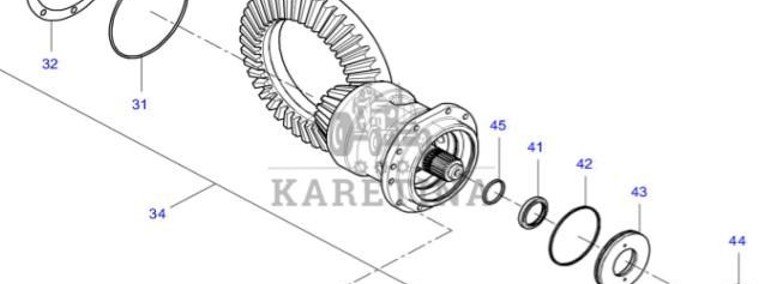 Fendt 930 933 936 939 942 Vario Gen 6 Atak Zestaw Koła Koronkowego Osi CZĘŚCI H218PF050080A-1