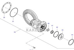 Fendt 930 933 936 939 942 Vario Gen 6 Atak Zestaw Koła Koronkowego Osi CZĘŚCI H218PF050080A