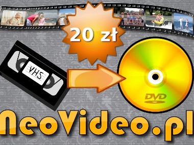 Przegrywanie VHS na DVD, Pendrive Katowice - 20 zł za CAŁĄ kasetę.-1