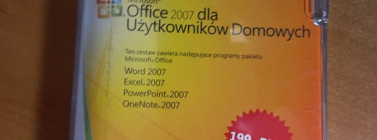 Program MS Office 2007, opakowanie, płyta i klucz-1