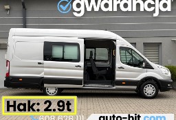 Ford Transit L4H3 Jumbo MAXI Drzwi 270st. DOKA Carplay 170KM Hak:2.9t *94.700km