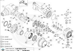 Most przedni napędowy Dana Spicer 735/112 735.112 - piasta koła 730.06.013.03 F411301021430