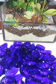Otoczak szklany dekoracja kamień granatowy do lasu w szkle 1 kg-2