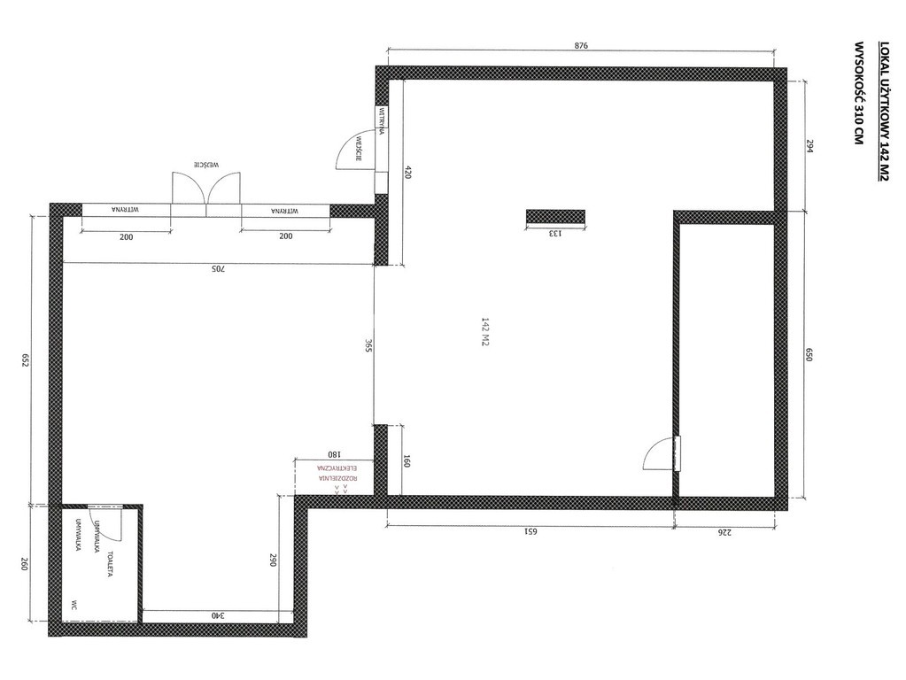 Lokal usługowo-handlowy 142 m² Ursynów – pohled 3