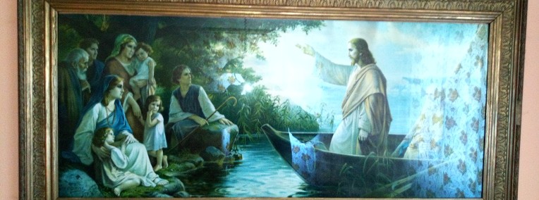 Sprzedam obraz Pan Jezus nauczający z łodzi -1