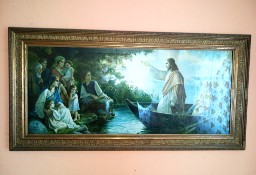 Sprzedam obraz Pan Jezus nauczający z łodzi 