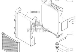 New Holland T6090 Chlodnica posrednia 84214439