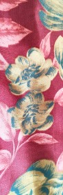 Apaszka vintage chusta chustka retro brązowa kwiaty jesienna-3