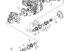 John Deere 3120 3320 3520 3720 - oś tylna - półoś LVU801535