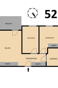2-pokojowe mieszkanie / Metro Chrzanów / Komórka-2