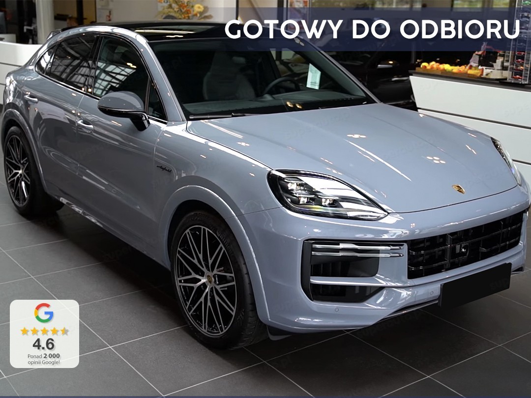 Porsche Cayenne II Coupe Turbo E-Hybrid Wentylowane Fotele z Przodu + Skrętna Oś Tylna +