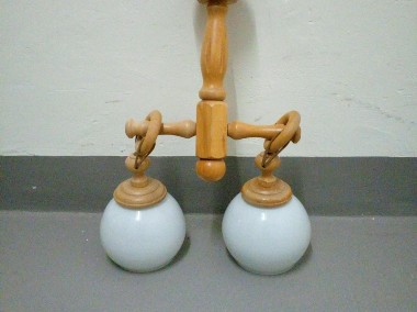 Drewniana lampa sufitowa-1