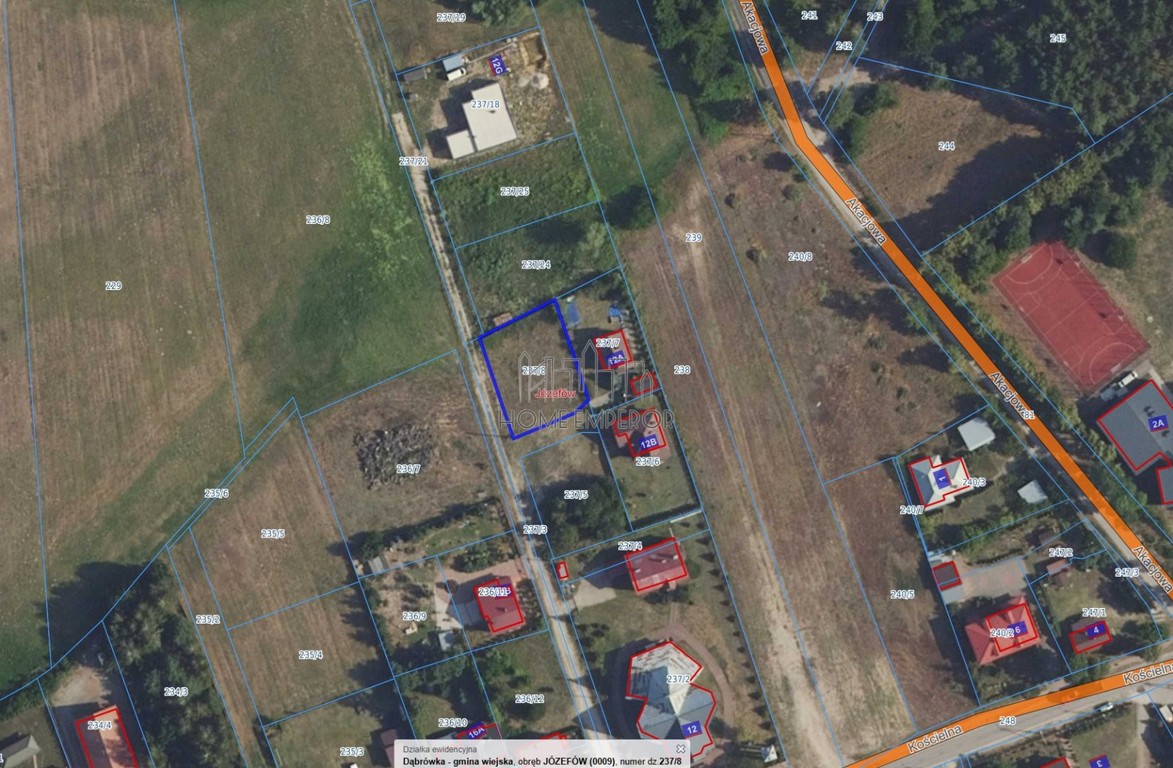 Działka na sprzedaż, 749 m², Dąbrówka Józefów – pohled 4