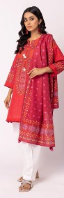 Indyjska chusta szal czerwień wzór bawełna hidżab hijab etno boho hippie tribal-3