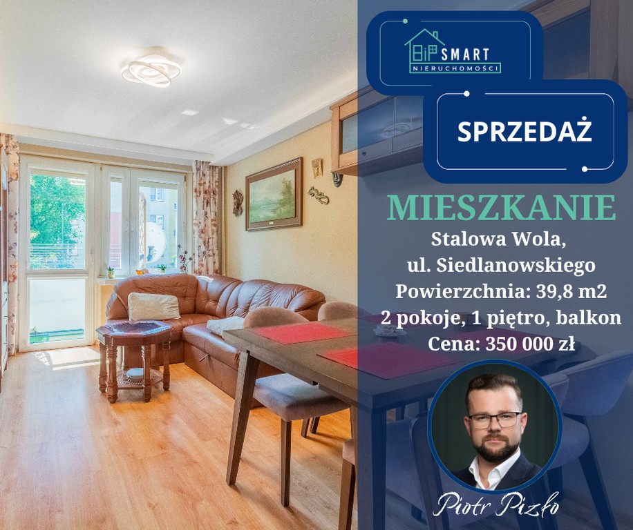 Mieszkanie 2-pokojowe z balkonem, ul. Siedlanowskiego, 39,8 m²
