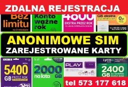 Zarejestrowane karty SIM polskie startery telefonicne z internetem Łódź