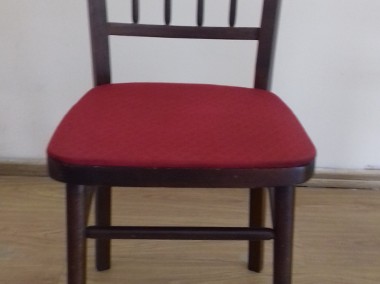 Krzesło gięte drewniane z obiciem, Vintage, do sprzedania-1
