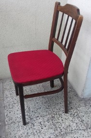 Krzesło gięte drewniane z obiciem, Vintage, do sprzedania-2