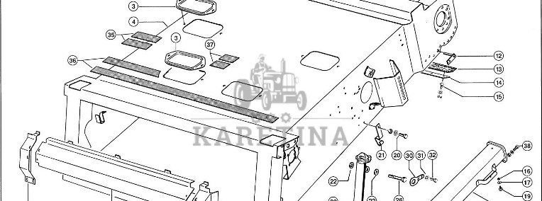 Claas Lexion 600 BLACHA OSŁONY 0006304362 (Kanał wciągający)-1