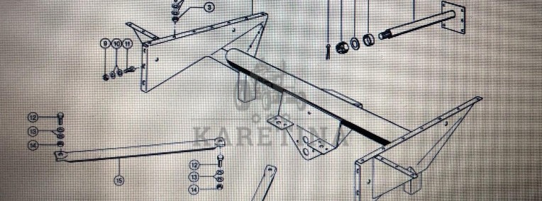 Zawieszenie osi kierującej Class Mega 370-340 Nr 4 na rys katalogowym Nr katalogowy 000 600 657 7-1