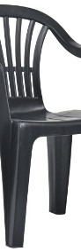 vidaXL Krzesła ogrodowe układane w stos, 45 szt., plastikowe, antracyt48820-3