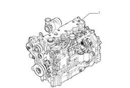 New Holland T6090 Silnik long block - nef - tier 3 - 6 cyl - injector supplied 87542025