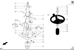 Claas Lexion 580 KOLUMNA KIEROWNICY 0005464027 (Układ kierowniczy)