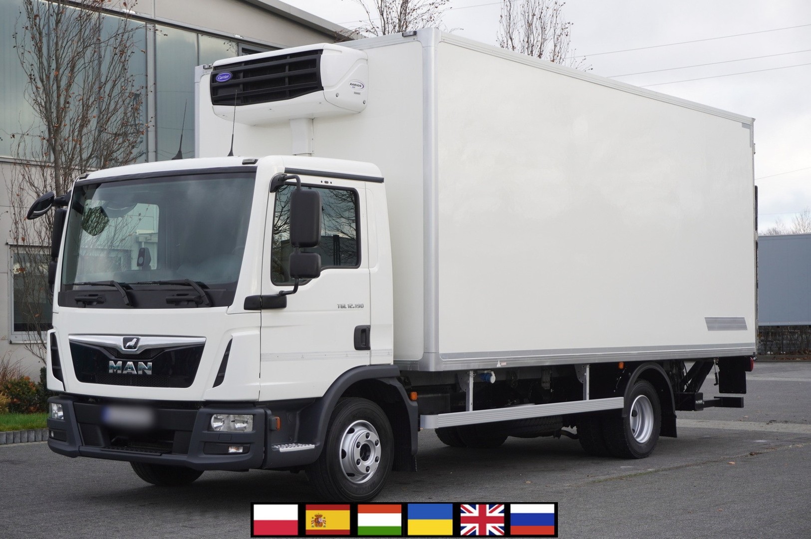 MAN TGL 12.190   Zabudowa chłodnia 14 EPAL   Carrier Xarios 500   3 szt._241911