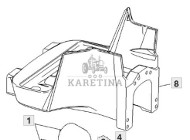 John Deere 8120 8220 8320 Podpora Ramy R173810