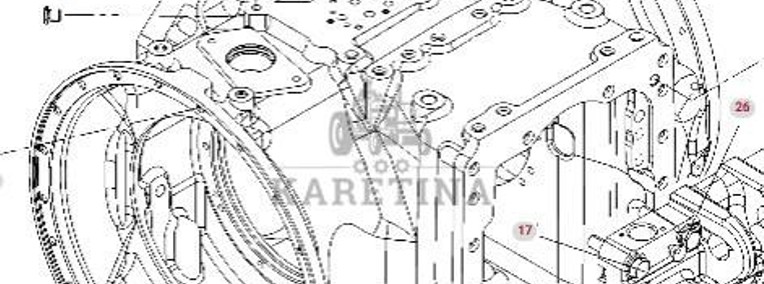 Valtra S274 S294 S324 S394 Fendt S927 S930 S933 S939 ML260 Obudowa Skrzyni Biegów 1030111000000-1