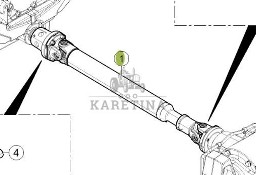 CLAAS Arion 610 660 Wałek Kardana Przegub Przeguby Wałek Łączący CZĘŚCI 0022339260 00 2233 926 0