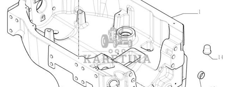 New Holland T6010 Wspornik 84302307-1