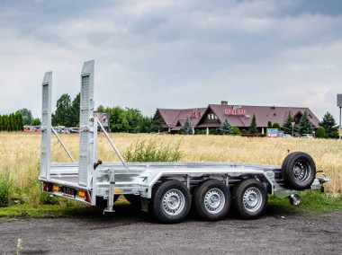 Przyczepa do walca ciężarowa 3500 kg, 3 osie, najazdy-1
