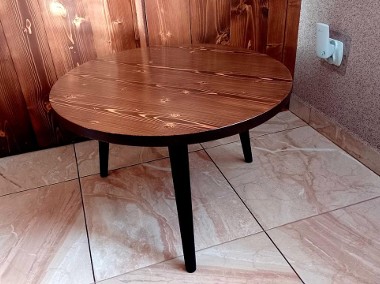 stolik kawowy 60 okrągły drewniany stół drewna B03-1